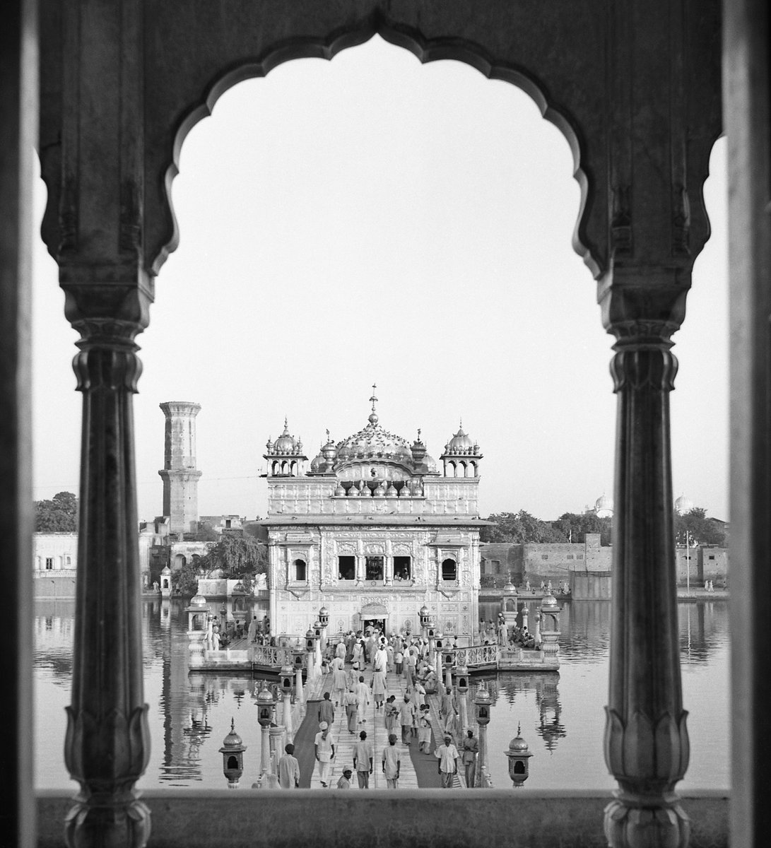 Unique view of Darbar Sahib from the second floor of Darshani Deori 

Punjab, 1957