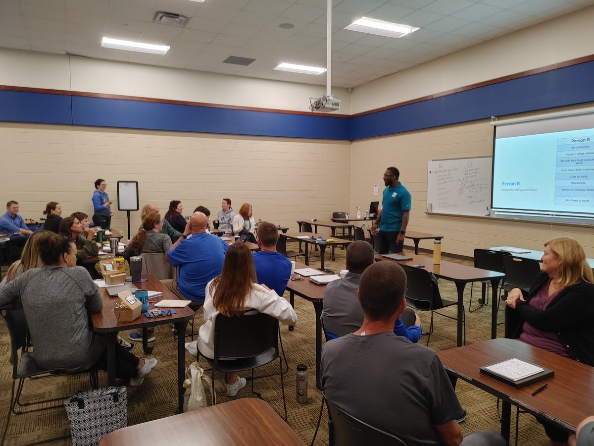 HJHPanthers's tweet photo. What a day for the Panther teachers and staff today. While students were e-Learning, we were Learning!! Enjoy some sights from our day. A special thanks to Derrin Slack and @ProactIndy for.....changing us today! Can't wait for the future of our school. https://t.co/Wo253qUe5f