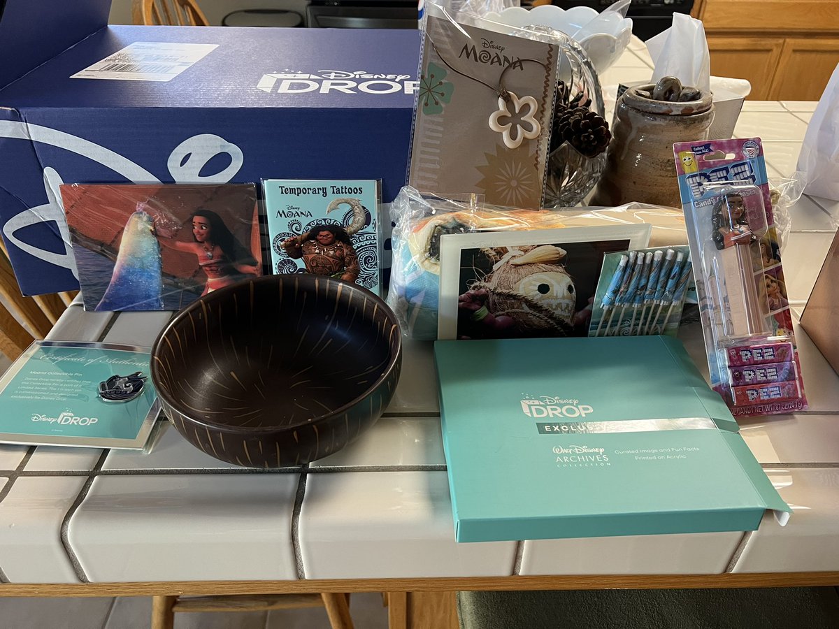 KevinPlantz's tweet photo. Thank you @DisneyPlus ! This is a great #DisneyDrop Box! Love the Moana theme. Itโs so Shiny! https://t.co/XMNYoxloLJ