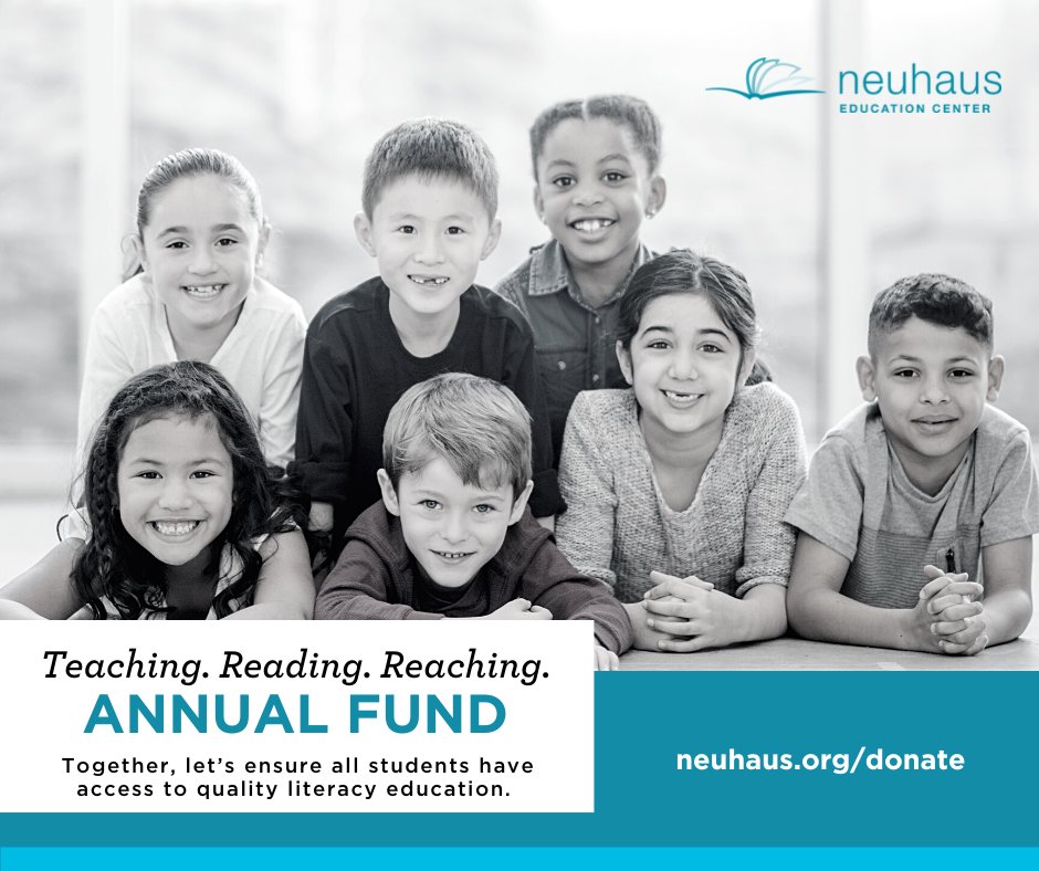 NeuhausEdCtr's tweet photo. As we near the end of #LiteracyAwareness month, please consider supporting @NeuhausEdCtr. With your generosity, we can help individuals make strides in their #literacy journey to become successful in achieving their goals.
https://t.co/BGsFdziLuf https://t.co/l7Yco9dF0t