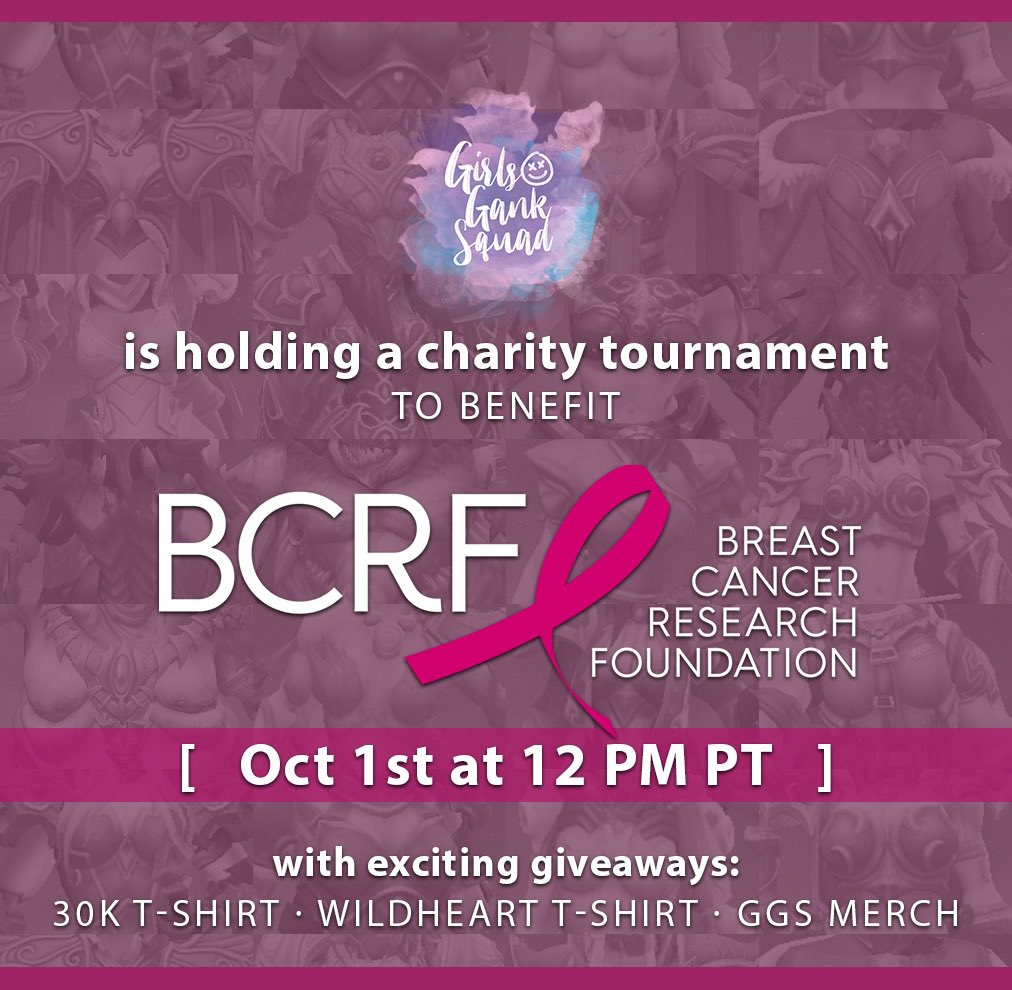 Jazzalene (@jazzalenegames) on Twitter photo Just a reminder that even though I’m back in Canada, the #GirlsGankSquad <a href="/BCRFcure/">The Breast Cancer Research Foundation</a> Charity Tournament is still happening. You can catch the games tomorrow at 12 PM PT on my channel, as well as <a href="/RobbParris/">Robb Parris</a> <a href="/GOONGGWP/">SOTO 🇵🇷</a> and <a href="/Duudettes/">Erin</a> channels.
Donate here: donate.tiltify.com/@jazzalene/ggs… Just a reminder that even though I’m back in Canada, the #GirlsGankSquad <a href="/BCRFcure/">The Breast Cancer Research Foundation</a> Charity Tournament is still happening. You can catch the games tomorrow at 12 PM PT on my channel, as well as <a href="/RobbParris/">Robb Parris</a> <a href="/GOONGGWP/">SOTO 🇵🇷</a> and <a href="/Duudettes/">Erin</a> channels.
Donate here: donate.tiltify.com/@jazzalene/ggs…