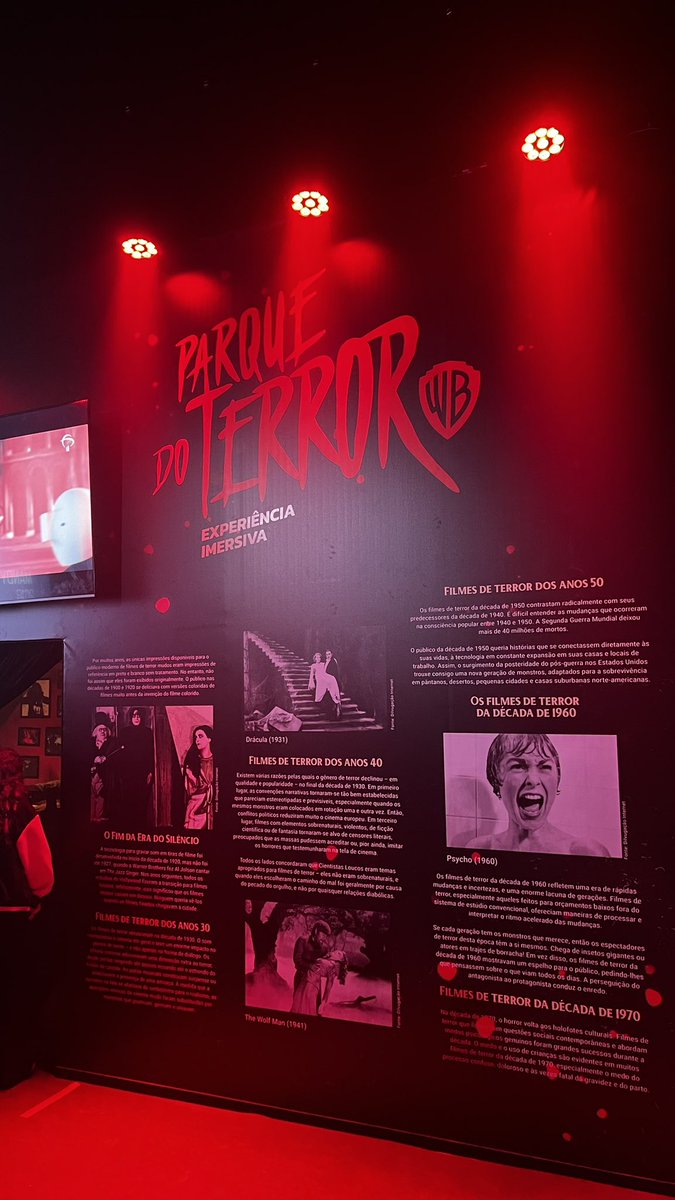 henriqueamorfra's tweet photo. Pra quem é fã de filme de TERROR assim como eu, indico a exposição imersiva que tive o prazer de ver hoje no #ParqueDoTerror #ParqueDoTerrorWB no #ShoppingVilaLobos
Muito Bom !!
#Terror #FilmeDeTerror https://t.co/oeVtdJQRTH