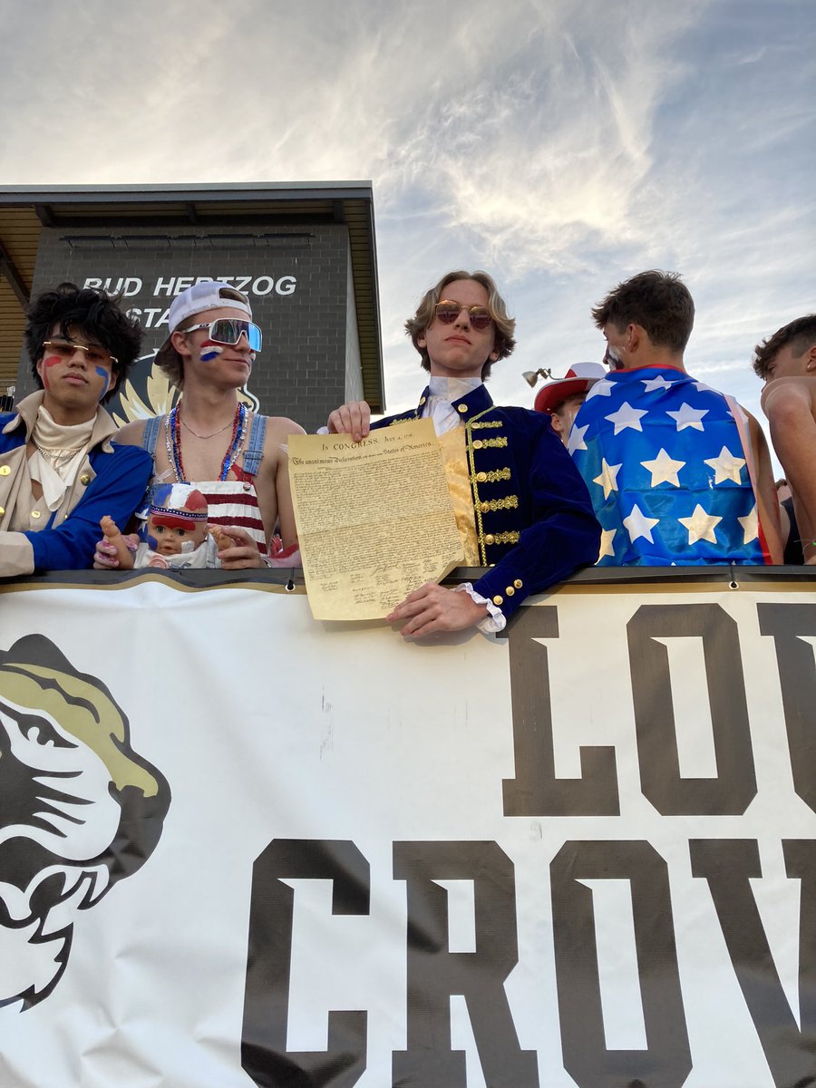 LSHSAthletics's tweet photo. Let’s do this!! Theme America @lsloudcrowd https://t.co/EUE8LHlz1L