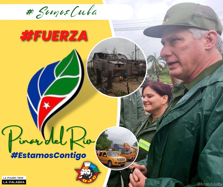 Fuerza cuba a recuperarce de los embates del uracan en las provincias afectadas
#FuerzaCuba 
#SaludPública