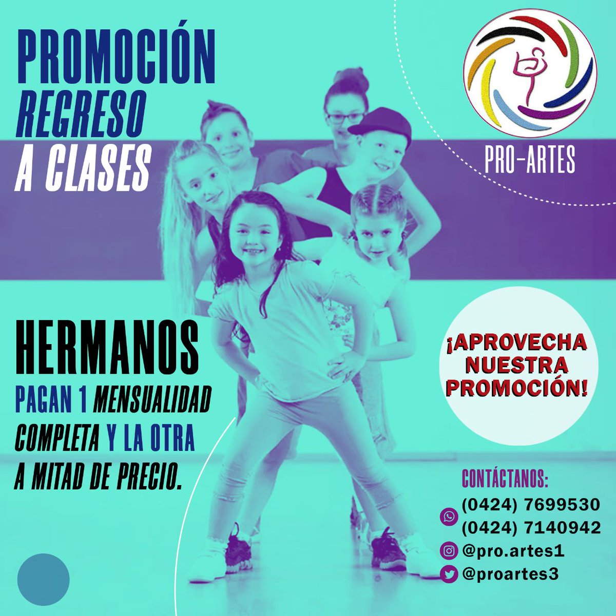 ProArtes3's tweet image. Pro-Artes

📍Dirección:

C.C Matriz Plaza, calle industria, Ejido estado Mérida.

Contactos 📲

(0424) 7699530
(0424) 7140942