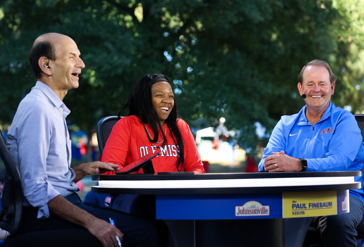 GALLERY: The @finebaum Show from The Grove in Oxford, MS. olemisssports.com/galleries/athl…