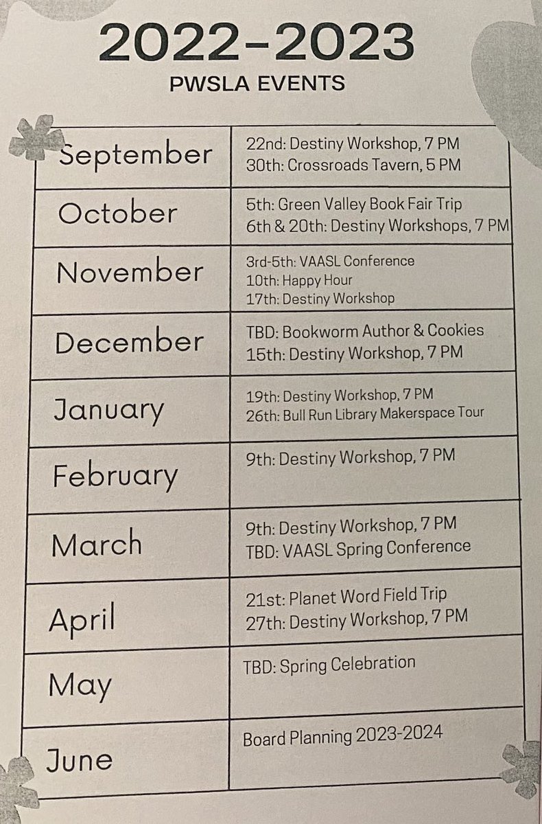 PWSLA- Strong Libraries Build Strong Students tweet media