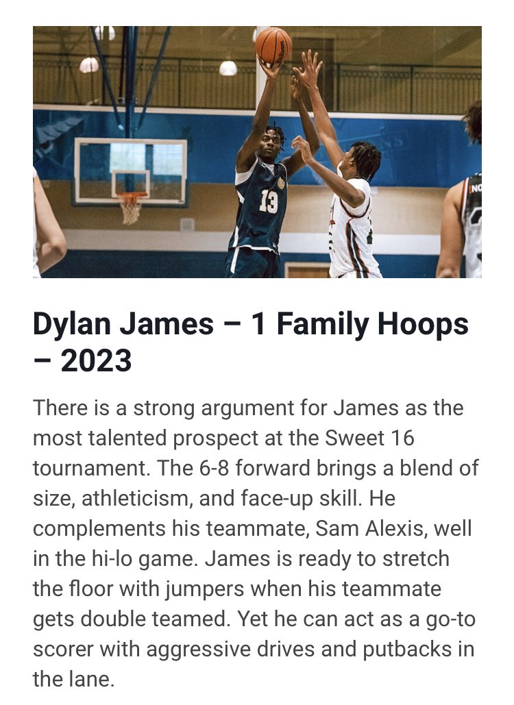 James was one of the top prospects we evaluated this year. Here is my evaluation from the @OTRHoops Sweet 16 He’s headed to @UGABasketball ontheradarhoops.com/otrhoops-sweet… @1FamilyHoops