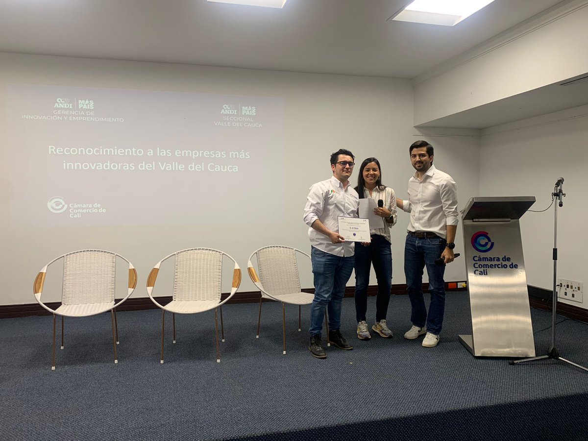 ANDIValleDCauca's tweet photo. Quinto Lugar #BAltman y a @WeKallco por ocupar el Primer lugar como la startup más innovadora del Valle del Cauca de acuerdo al Ranking de Innovación Empresarial 2022 https://t.co/SJ4mVeOI12