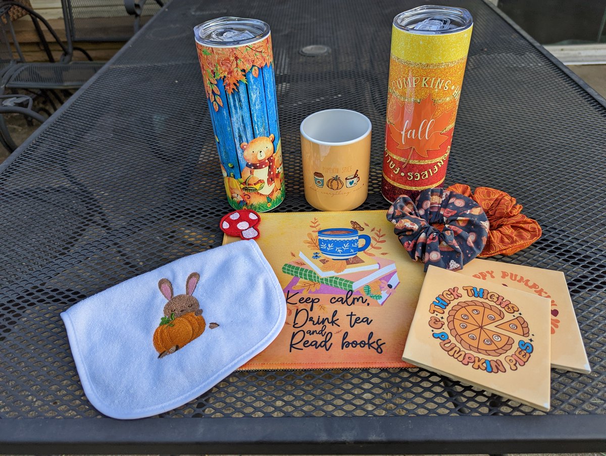 WadingHawk's tweet photo. Just a few more of the fall items we've made recently! 

#shopsmall #shopsmallbusiness #Autumn #giftideas #sublimation #embroidery #AutumnVibes https://t.co/M7dkvmM1sN