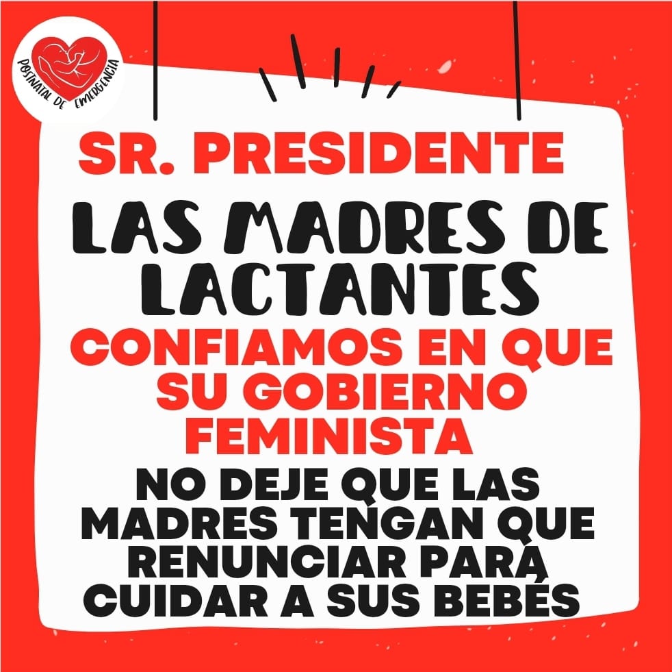 Alicepascal2022's tweet photo. Necesitamos urgente la extensión del Postnatal Parental, los bebés necesitan a sus Mamás y cuidadores, 6 meses no es suficiente ! Posnatal parental hasta fin de año!
#ExtensiónPostnatalParental
#AlertaSanitaria 
#PostnatalDeEmergencia 
@camila_vallejo @gabrielboric @ximenaguilera https://t.co/ctlv4O7UXD