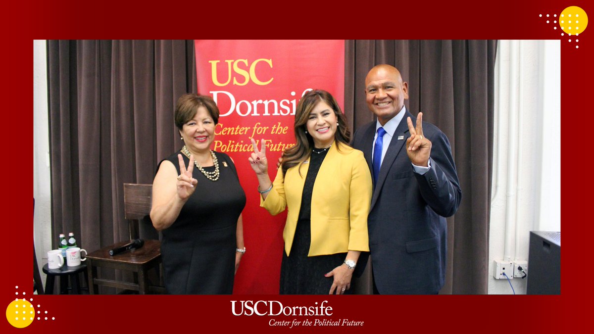 USCPolFuture's tweet photo. #ICYMI: CPF hosted a #HispanicHeritageMonth talk with CPF Fellow Noelia Rodriguez (#FLOTUS Comms Dir.), Hector Hernandez (Latinx Secret Service) &amp; Maria Romero-Morales (USC DEI) about working in the #WhiteHouse.

Watch: https://t.co/X03nbfOFPa

@USCLAA @USC #LatinxHeritageMonth https://t.co/cfqRxPo008
