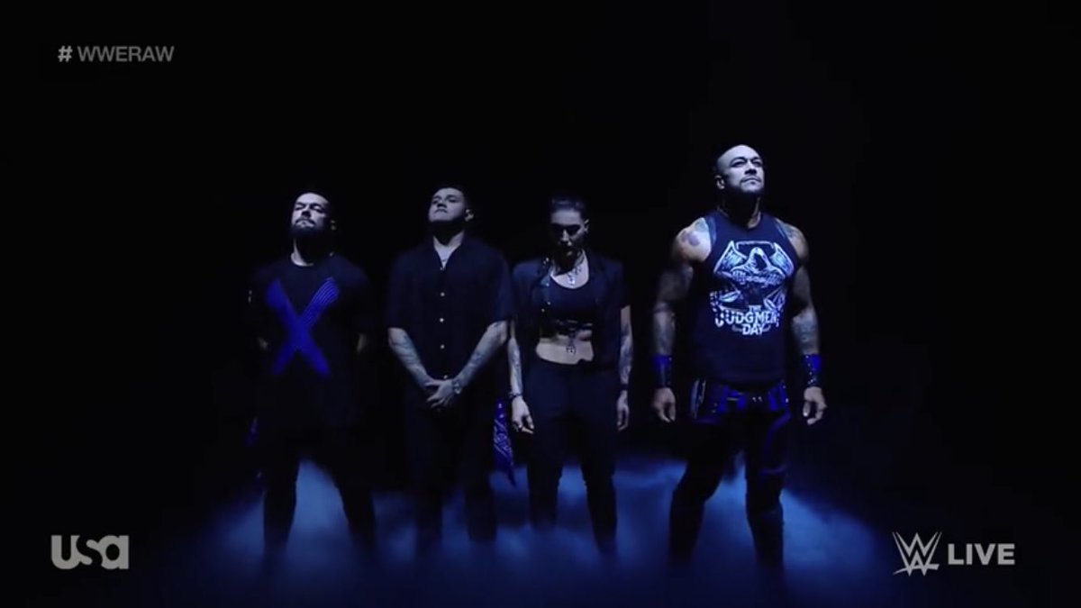 BestF0rBusiness's tweet photo. Regardless who the White Rabbit is, or is hinting at, (hopefully Bray Wyatt  🙏 🤞) Thoughts r they'll have an affiliation, of some form, w Fin Balor, (Purple X), Karrion Kross (Hour Glass), &amp; that Patricide is referring to Dominic Mysterio &amp; Rey, maybe the entire Judgement Day. https://t.co/8YzipKNYh0