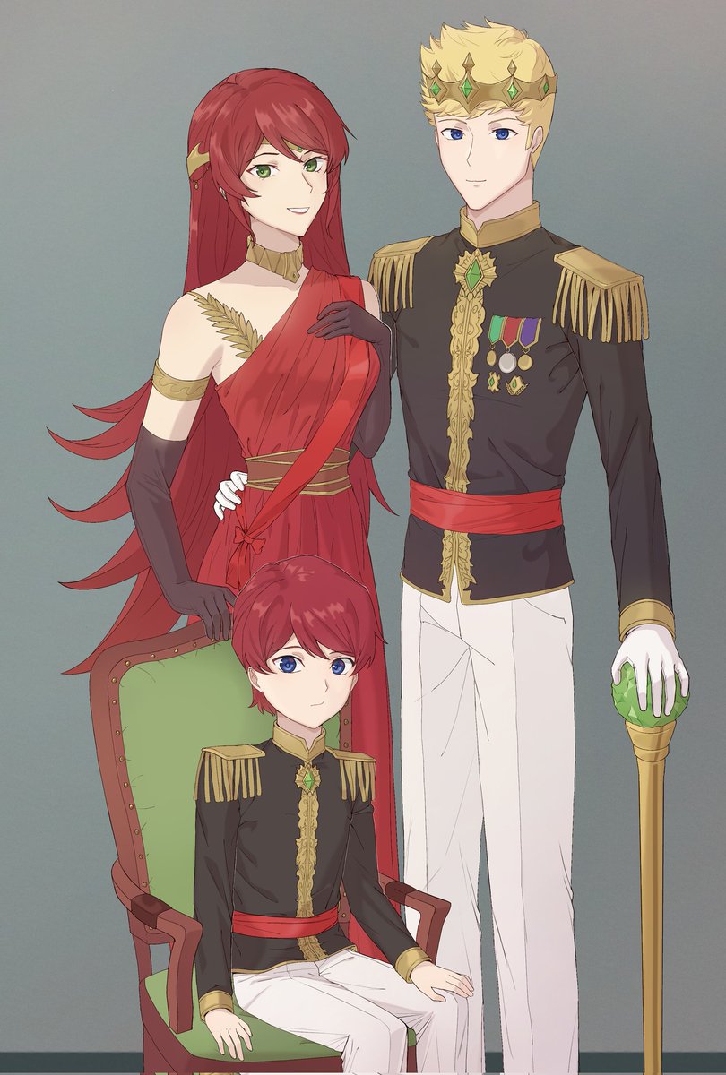 Vale's royal family for akainu0 #rwby #arkos
