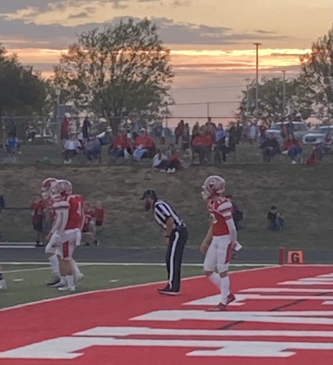 A lot of firsts this year. First year for a Dzuris to wear zebra stripes ⁦<a href="/Platteview_HS/">Platteview Trojans</a>⁩ ⁦⁩