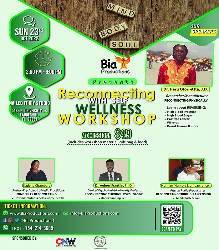 BiaProductions1's tweet photo. SoFlo: Are you living with High Blood Pressure or Diabetes? Are you dependent on medicines to manage the condition? 

FIX the underlying issues and REVERSE the condition! 

Reconnecting with Self Wellness Workshop (Oct. 23), tickets @ https://t.co/n0U4RPABFF https://t.co/XmmIPryH2t