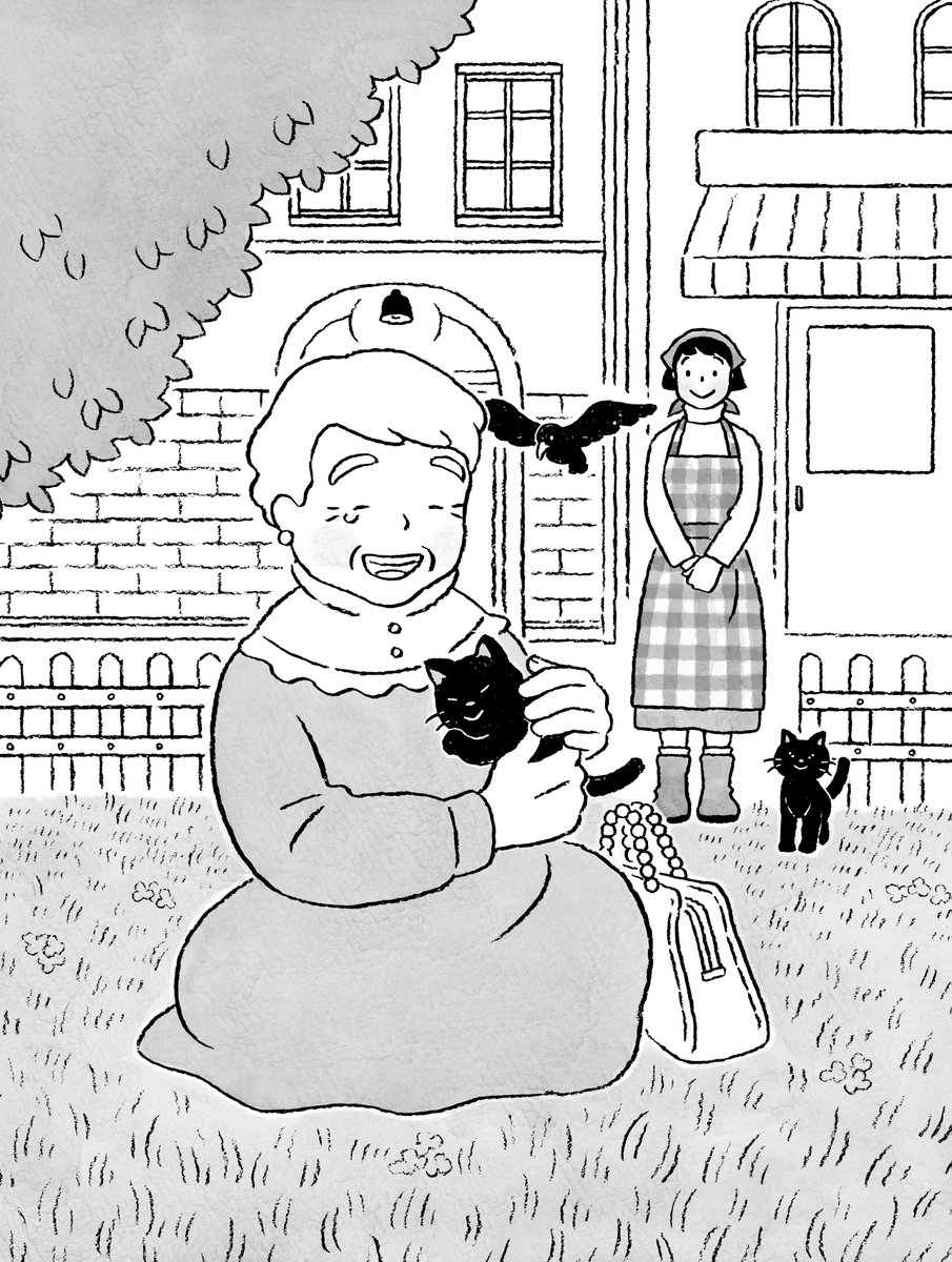 10/8(土)発売予定の伊藤充子さんの児童書『にわか魔女のタマユラさん』(偕成社)のカバー・本文内のイラストを担当しました。本文カット、このほかにもたくさん描いています。タマユラさんと不思議な仲間たちの冒険の物語、ぜひ読んでみてください!
https://t.co/CxLslaHjXy 