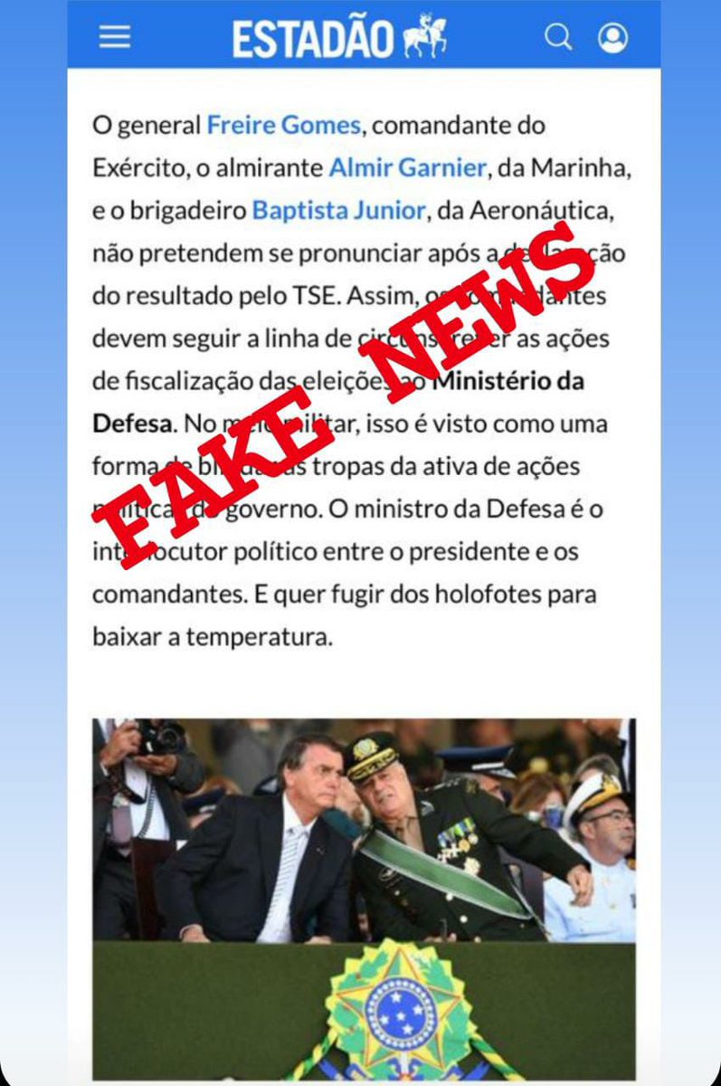 AlmirantGarnier's tweet image. O Estadão mente, nunca tratei disso com ninguém! O pior é que o repórter alega que apurou com uma  “fonte” (possivelmente a imaginação dele), as pessoas acreditam e fica por isso mesmo.

Lamentável!

Essas mentiras interessam a quem?