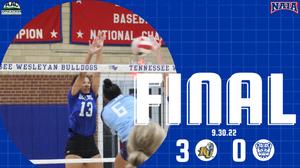 The <a href="/AACsports/">AAC Sports</a> home battle between Reinhardt University and <a href="/TWUvball/">Tennessee Wesleyan Volleyball</a> went to the visitors as the Lady Bulldogs fell 3-0. Shante Smith led the offense with seven kills. Kate Hobbs (career-high) and Grayson Fleming both finished with seven digs. 
<a href="/DPASports/">Daily Post-Athenian Sports</a>