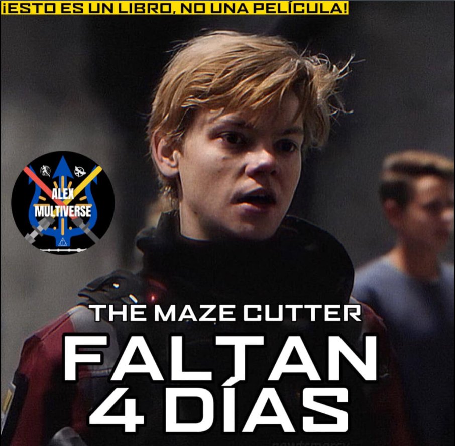 Mariana02197903's tweet image. ¡EL GRAN DÍA ESTÁ POR LLEGAR!
En 4 días nuestra amada saga regresa 🔥🔥
The Maze Cutter, el primer libro de la trilogía secuela de The Maze Runner ambientado 73 años después de La cura Mortal...
Akashic Media 
@jamesdashner 
#mazerunner #themazecutter 
@Alexalexxey