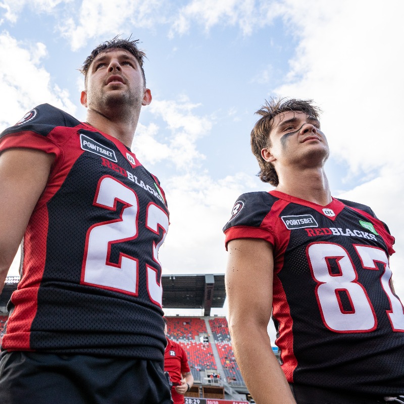REDBLACKS's tweet photo. "The sky is the limit for Bruggeling"🚀

@BruggsKeaton