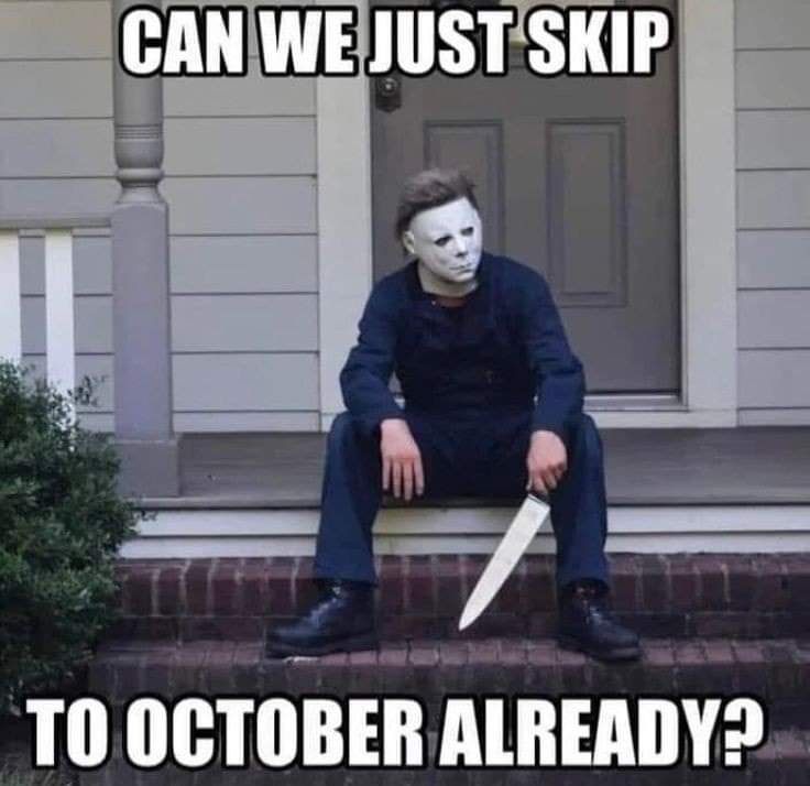 80sMontagePod's tweet image. So close... 🎃🔪

#almostoctober #halloweeniscoming #spookyseason #horrorfan