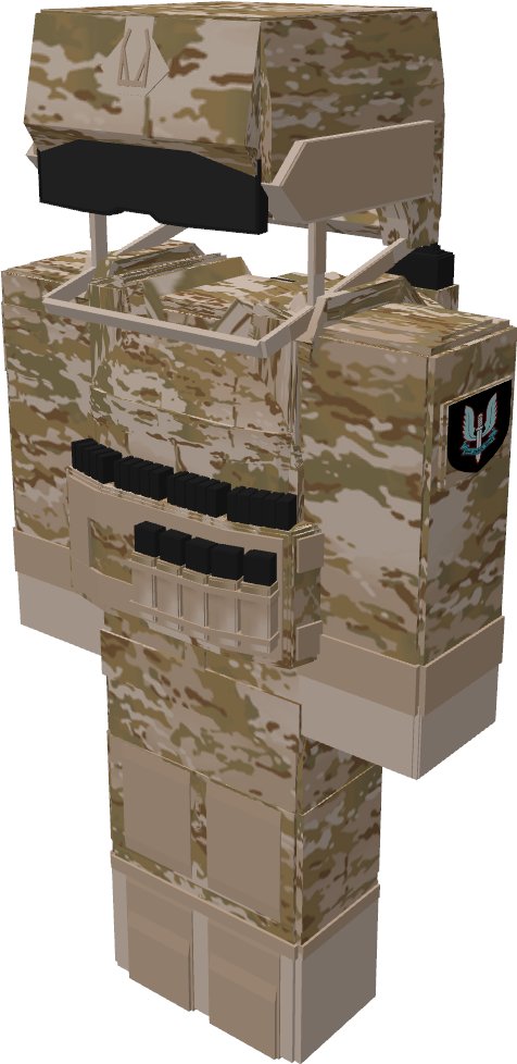 ArsenalCraft_'s tweet photo. SAS Armor Model! https://t.co/Z0XMi27dRy