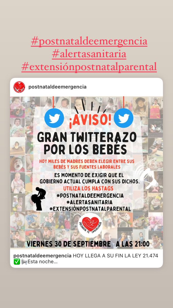 catagvalenzuela's tweet photo. #postnatalextendidohastaelfindelaalertasanitaria #PostnatalDeEmergencia #AlertaSanitaria https://t.co/3xW8ZMAZFg