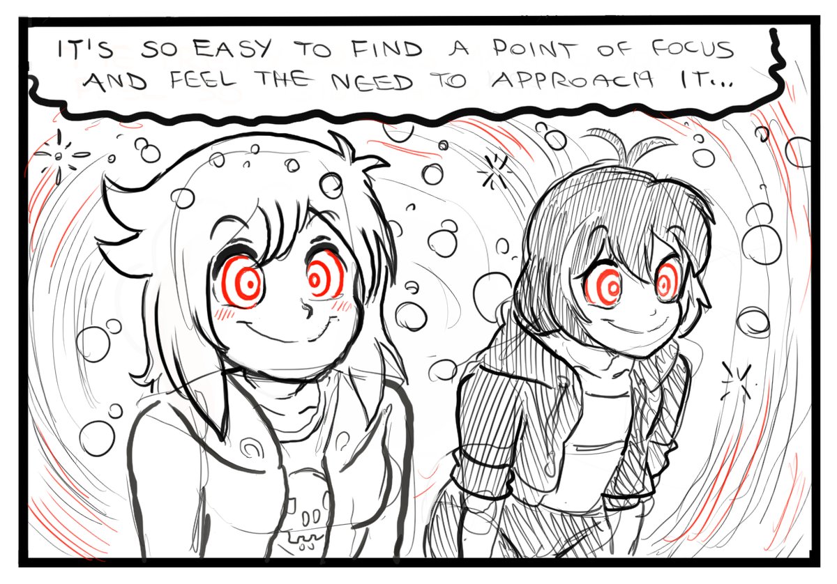 AdlaiStevenson8's tweet photo. Erika and a very off-model Alice find themselves (surprise, surprise) entranced in the upcoming Erika No. 2! Just a sneak peek of one of my rudimentary storyboards. https://t.co/IA3Fw7J4t1