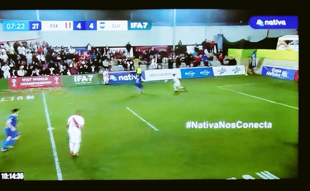 chaplin2310's tweet photo. Viendo la gran final del Mundial #IFA7 #ifa2022 entre Perú y El Salvador! Tremenda transmisión de @somosnativa #NativaNosConecta ¡Arriba Perú! 🎉🇵🇪 https://t.co/DLHIsJQwKH