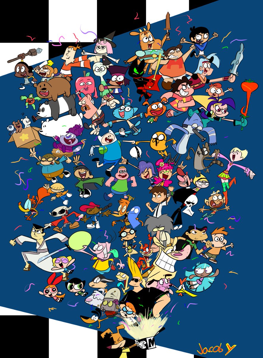 JacobYoung94's tweet photo. The Best Place for Cartoons for 30 Years!

 #CartoonNetwork30 #AdventureTime #RegularShow #PowerpuffGirls #StevenUniverse #InfinityTrain #OKKO #MaoMao #WeBareBears #Gumball #Courage #Ben10 #CodenameKidsNextDoor #DextersLaboratory #CraigOfTheCreek #SummerCampIsland https://t.co/9lyjRiBfsa