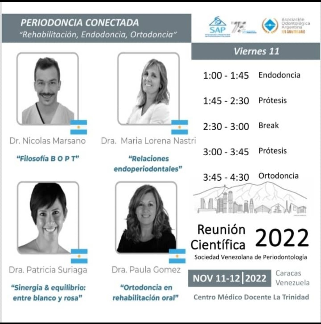 svperiodoncia's tweet photo. REUNIÓN CIENTÍFICA  SVP @cmdlatrinidad #11Nov: TRANSMISIÓN EN VIVO: "PERIODONCIA Y OTRAS ESPECIALIDADES" HORA: 1:00 a 4:30 pm. Inscripciones 02129496249 -02129496449
https://t.co/VYrOdAGKLf https://t.co/2dZwQwytG1