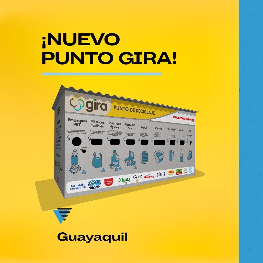GiraReciclaEC's tweet photo. ¡Llegó el fin de semana y tu #reciclador interior lo sabe! Así que prepara tus residuos y visita tu #PuntoGIRA más cercano.
Encuéntranos en 35 ciudades del país y ahora en el nuevo @SupermaxiEcu de Urdesa Central.
Conoce nuestros horarios de atención descargando la #appGIRA. https://t.co/3kg4qNt6gD