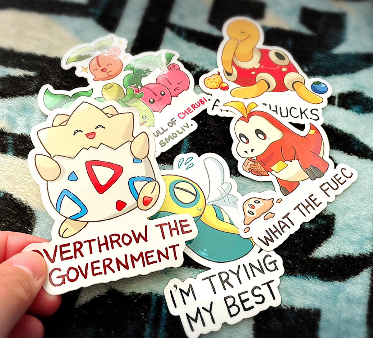 AGGRESSIVE RESTOCK!!!

I'm going to have a very limited number of units for my Aggressive Pokémon stickers in the next few days, once I confirm inventory.

Once these are gone, I won't be restocking unless there's very high demand. I'll also be working on 5.0 and new merch! 😊❤️ 