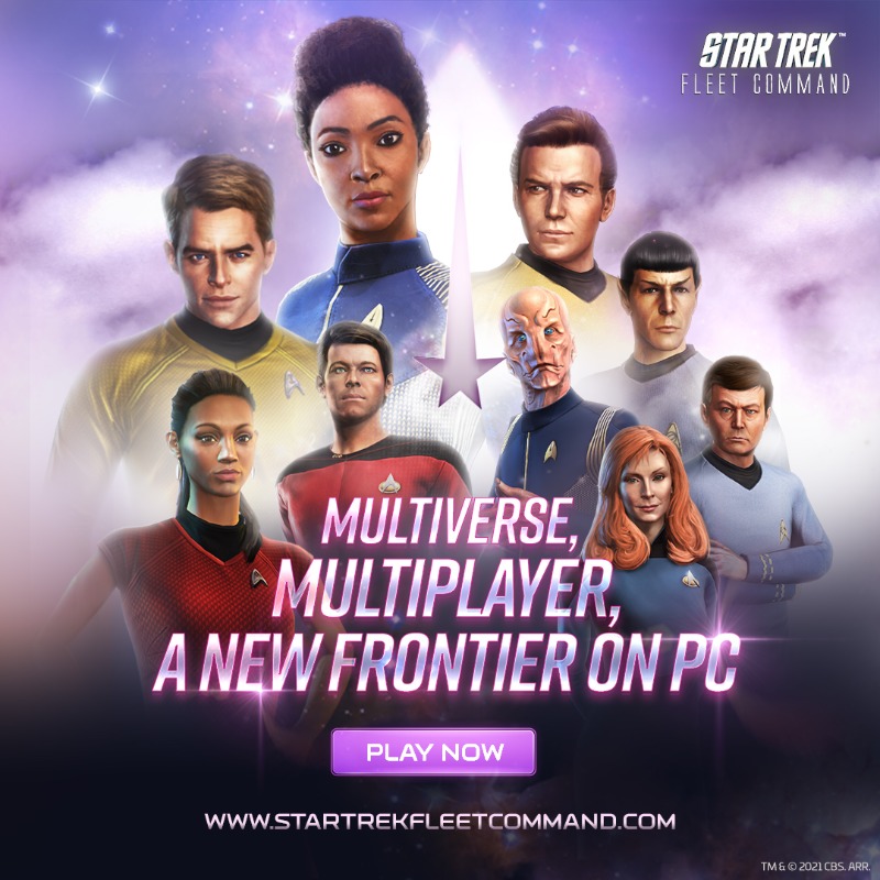 StarTrekFleet's tweet photo. Master the Dangerous Universe of Star Trek Fleet Command. 

Play Now For Free on PC!