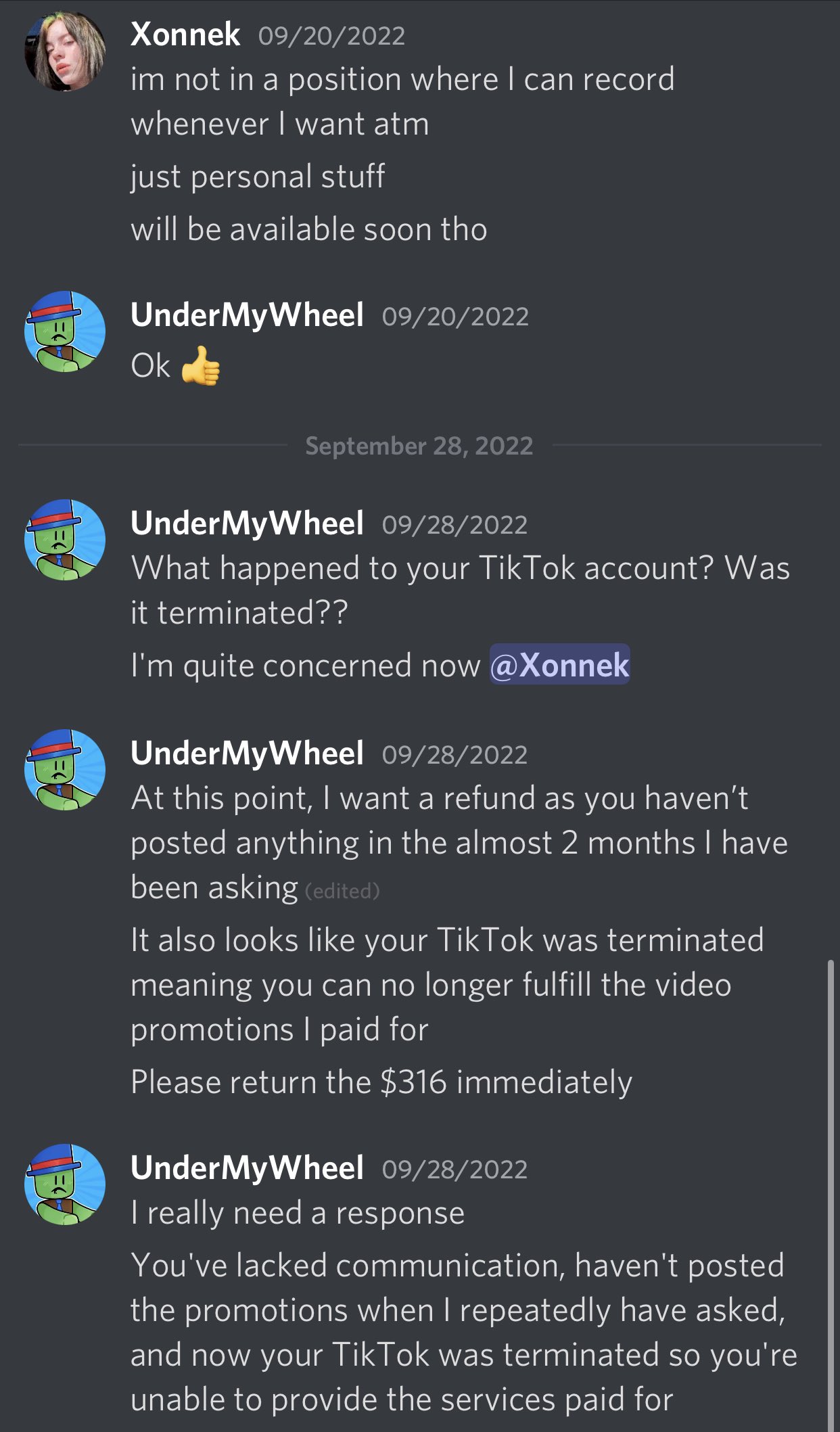 Roblox TERMINATED Xonnek 