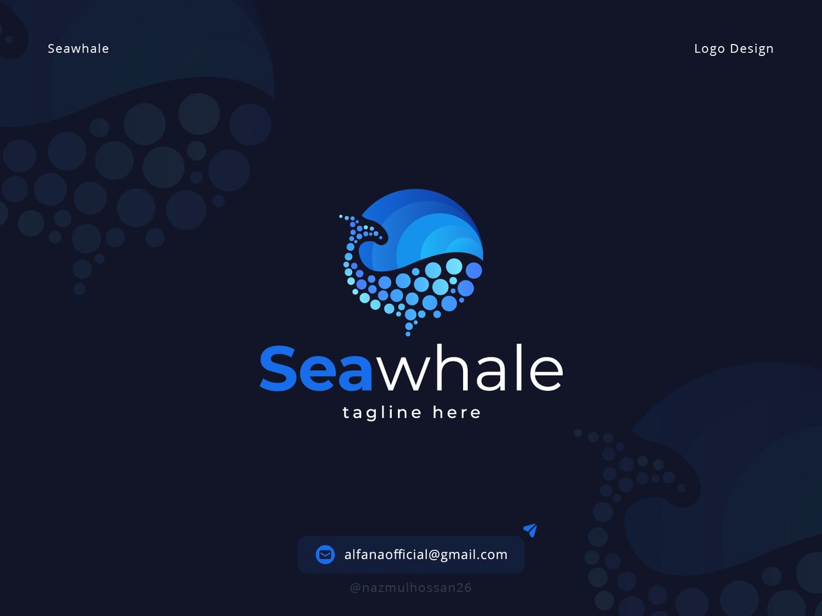 nazmulhossan26's tweet photo. Seawhale - Blockchain Marketing Agency Logo Design
-
This is an unused recent logo design project.
This logo is available for sale. $$$
Interested in working with me?👇
DM or 📩: alfanaofficial@gmail.com
-
#logo #logodesigner #blockchainlogo #digitalmarketingagency #cryptologo https://t.co/xFJnmrLHkX