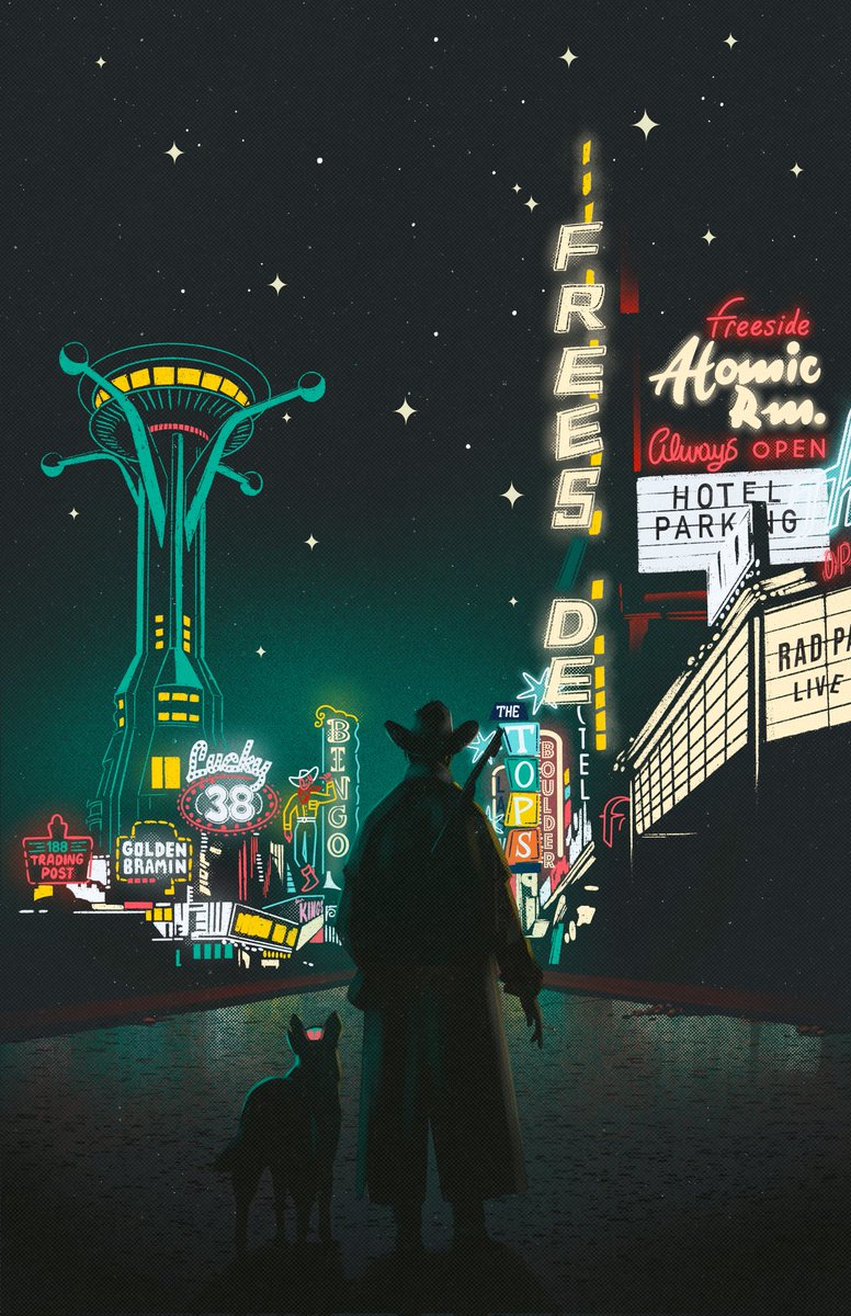 MorganKrieg's tweet photo. "This is Mr. New Vegas, and I feel something magic in the air tonight, and I'm not just talking about the gamma radiation" ✨️🌌🌵🌙

@bethesda @Bethesda_UK #FalloutNewVegas https://t.co/xhBQyd4EtP