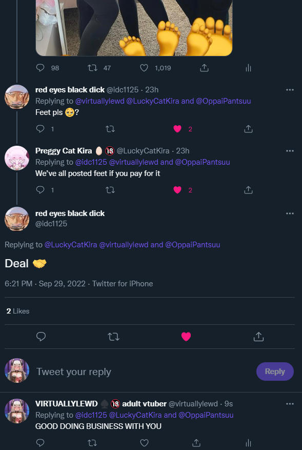 VIRTUALLYLEWD ♠️🔞 adult vtuber on Twitter: "the lewdtuber experience @idc1125 @LuckyCatKira