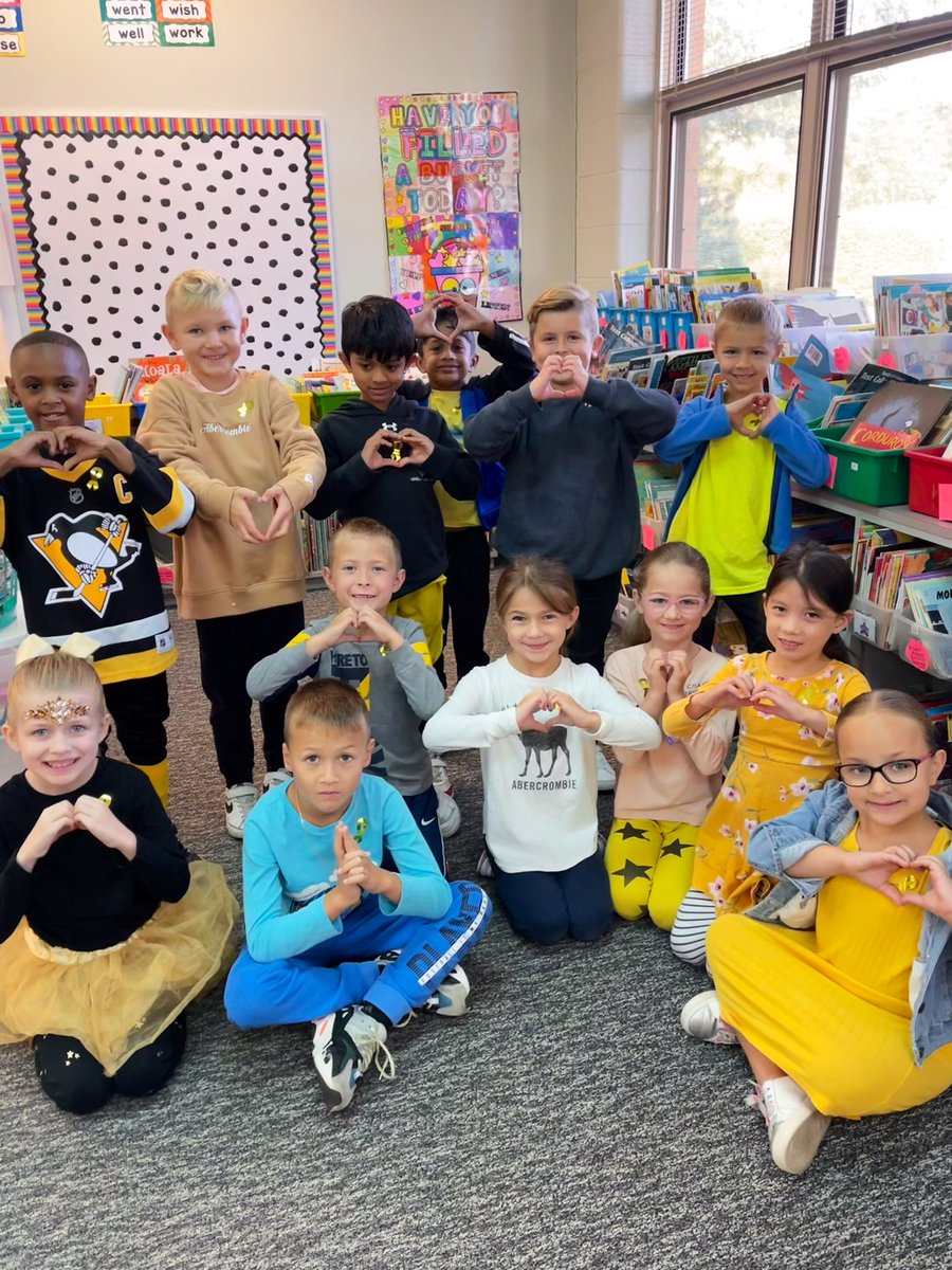 We went gold today for pediatric cancer awareness!