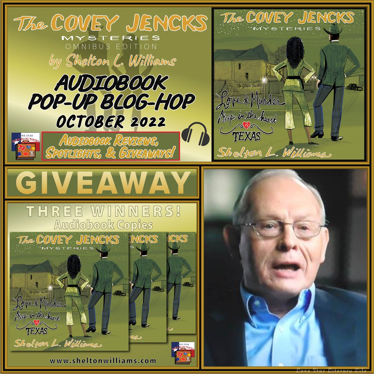 Lone Star Literary (@lonestarlit) on Twitter photo THE COVEY JENCKS MYSTERIES: LOVE & MURDER DEEP IN THE HEART OF TEXAS by <a href="/saistype/">Shelton Williams</a>! #OmnibusEdition #audiobook on #LoneStarLit Pop-Up Blog-Hop October, 2022 + #giveaway!
#westtexas #mysteryseries #CoveyJencks
lonestarliterary.com/content/love-a⦠THE COVEY JENCKS MYSTERIES: LOVE & MURDER DEEP IN THE HEART OF TEXAS by <a href="/saistype/">Shelton Williams</a>! #OmnibusEdition #audiobook on #LoneStarLit Pop-Up Blog-Hop October, 2022 + #giveaway!
#westtexas #mysteryseries #CoveyJencks
lonestarliterary.com/content/love-aā¦