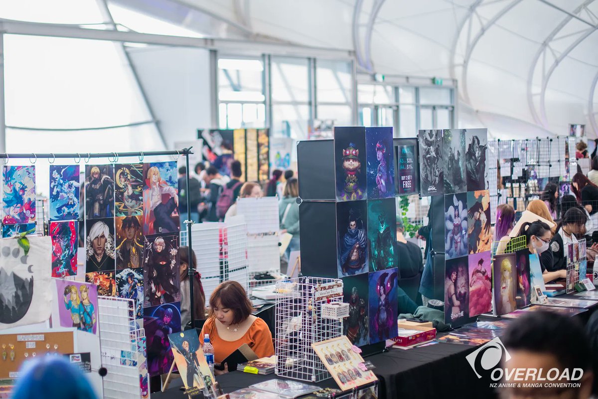 OverloadNZ's tweet photo. Overload's biggest feature is our community of artists! They're a big part of why we do what we do - so spread the word and be sure to come and support them! 

#overloadnz #nzartists #animeconvention https://t.co/KrjwifT6ti