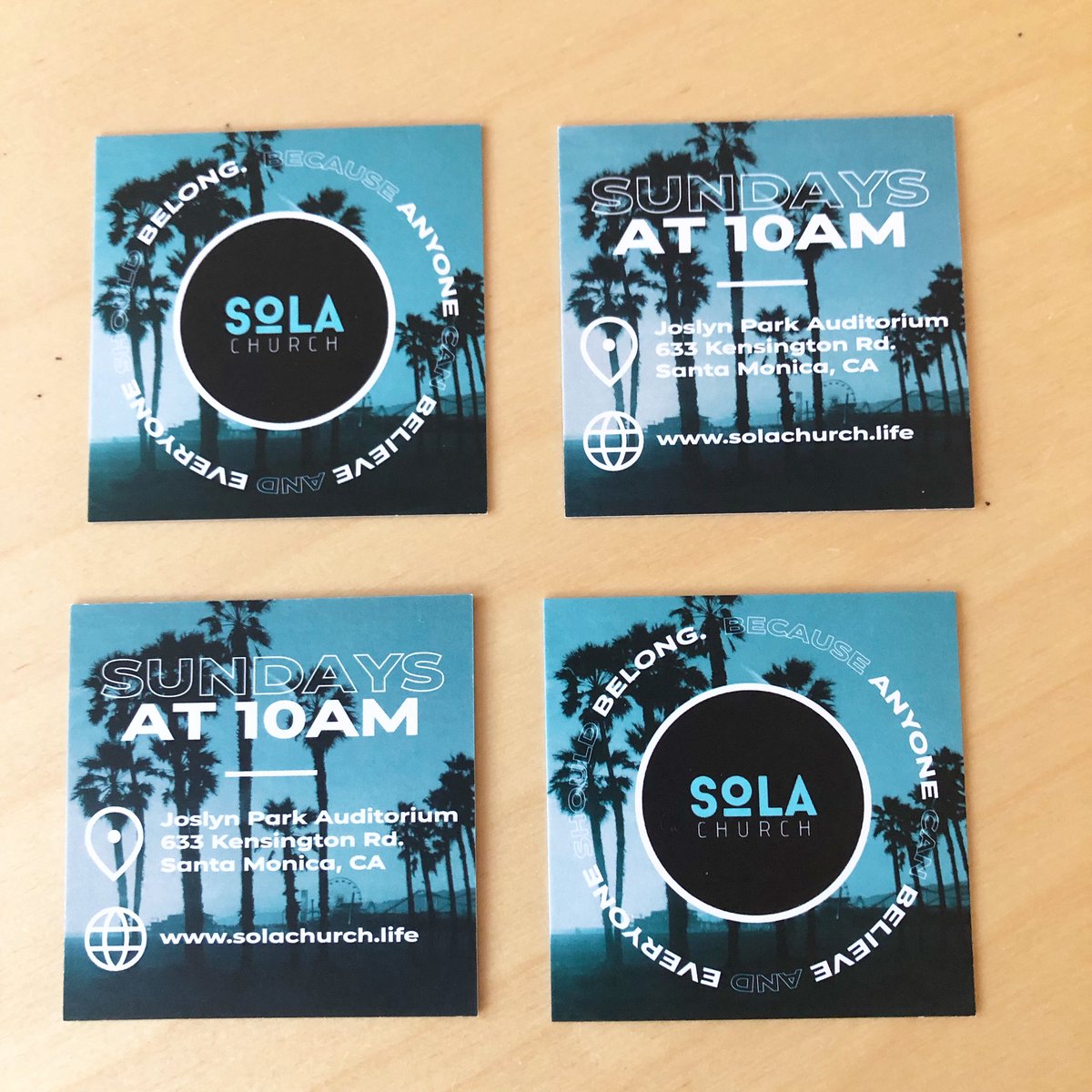 solachurchla's tweet photo. New invite cards for Fall/Winter! Get yours Sunday. Who will you invite to attend Sola Church?!
Because ANYONE can BELIEVE and EVERYONE should BELONG
#solachurch #solachurchla #saintsoflosangeles #santamonica #westside #anyone #everyone #lifegivingchurch https://t.co/cDVxOOvaBa