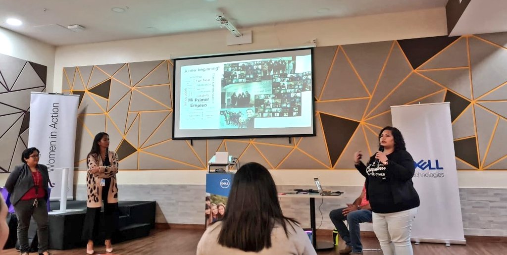 ThisisHerlinda's tweet photo. Hermosa experiencia, vivenciar los resultados de su práctica Profesional de Las Claritas - #VocesVitalesPty en #DellPanama cuanto han aprendido.
Gracias a todos los voluntarios por tanto amor y dedicación. Janisse, Annette y Genesis 💙 #Iwork4Dell #wialatam #ProgressMadeReal https://t.co/D8PO4yj7AA