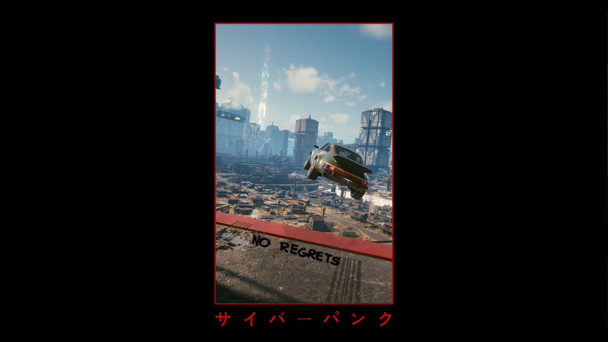 bobqwpr's tweet photo. @CyberpunkGame Here you go Dino, I found Silverhands car and it has green on it, it's an older car but it might still contain the data. The location is also dear to me, delamain picked me up there and saved my live with Goro and Vik. https://t.co/fpYXCdvPAg