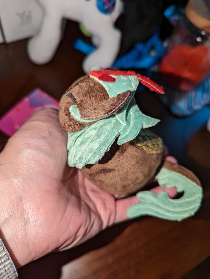 TinyEquine's tweet photo. Today is an amazing day for cute. Filly got in my arm, and look who was waiting for me when I got home! Awesome lil dumpling by @HollyIvyDesigns, based on the Autumn Blaze dumpling by @itssugarmorning. Imma try to not die for a bit cuz this is overload. https://t.co/3mKNMwlIsp