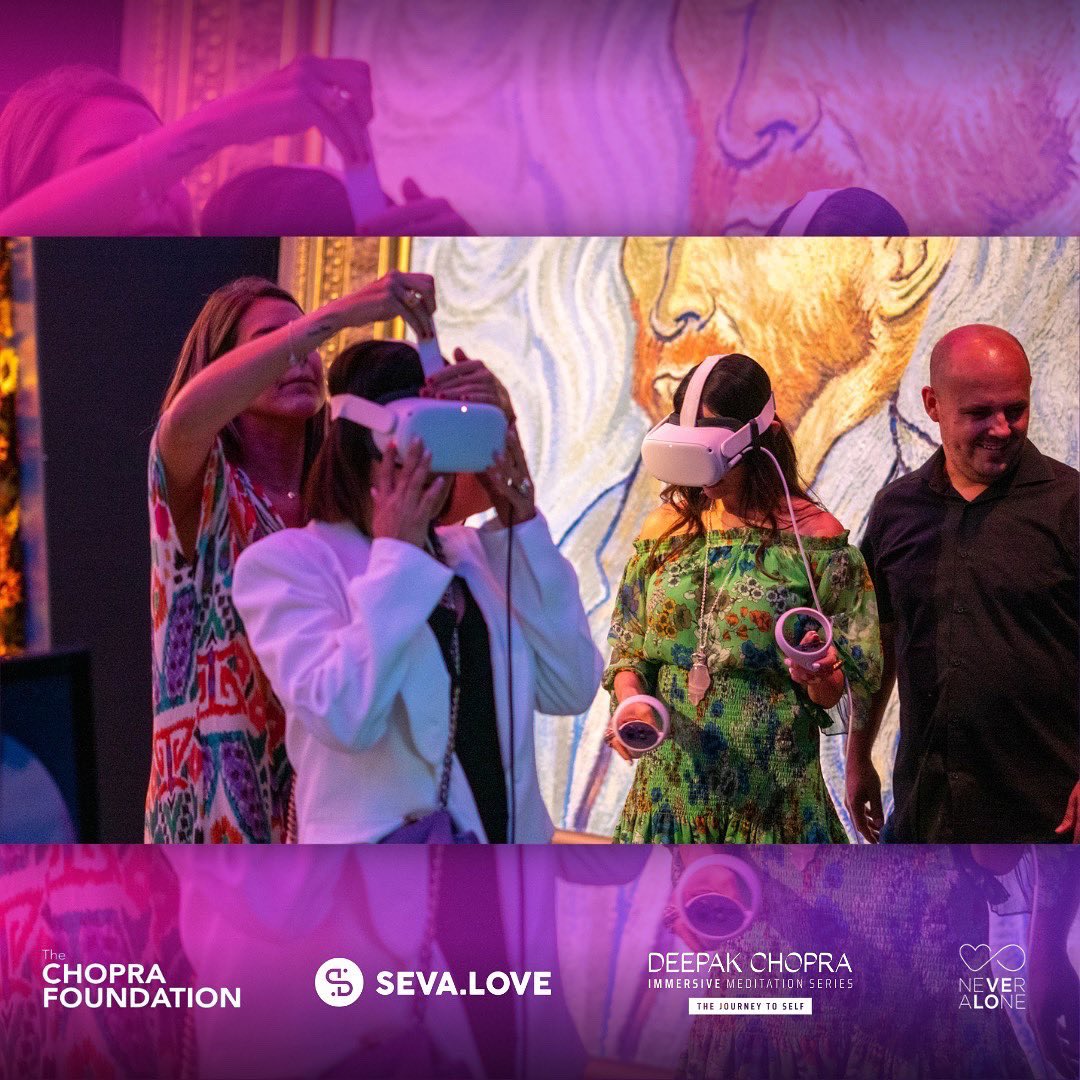 We were thrilled to be joined by our friends from <a href="/Utopia_W3/">UTOPIA</a> as we gave attendees a sneak peek into the <a href="/ChopraVerse/">Chopra Verse</a> #metaverse 🌐👀
