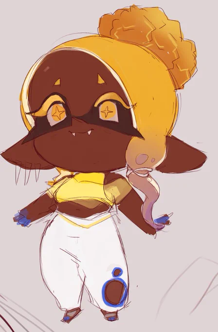 doodles of the thee stooges and a wip of the biggus mannus #splatoon 