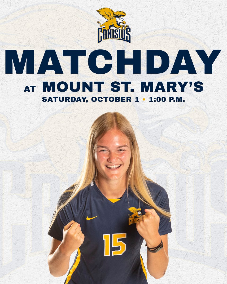 Happy October!

📍 - Emmitsburg, Md.
🕐 - 1 p.m.
📊 - bit.ly/3SKRN1n
📺 - bit.ly/3RskkHZ
📰 - bit.ly/3y8dDEl

#Griffs | #MAACSoccer