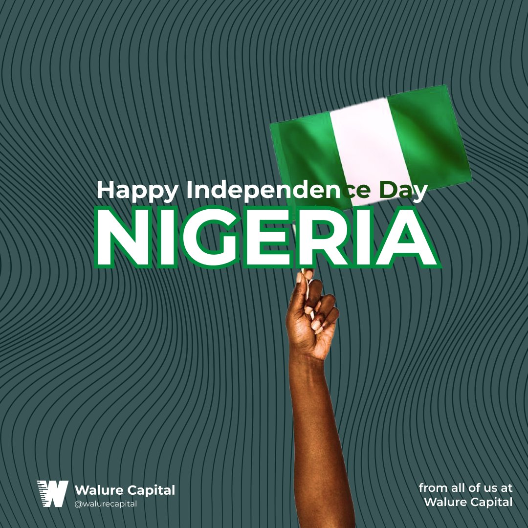 Happy Independence Day Nigeria and all Nigerians 🇳🇬

We are proudly Nigerian and we raise the flag high everywhere we are 

#Nigeria #HappyIndependenceday #Independenceday #Walure #walurecapital #WalureCapital  #androidtoolkit #androidapplication #technaija #techsis #techbros
